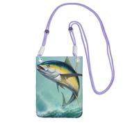 KSANNNS Tuna Fish Compact And Lightweight Printed Messenger Bag Is Suitable For Daily Travel, Commuting And Shopping