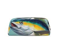 KSANNNS Tuna Fish Printed Simple Portable Stationery Bag, Light and Spacious School Office Stationery Storage Box