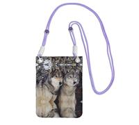 KSANNNS Two Wolves Compact And Lightweight Printed Messenger Bag Is Suitable For Daily Travel, Commuting And Shopping
