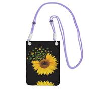 KSANNNS Weed With Sunflower Compact And Lightweight Printed Messenger Bag Is Suitable For Daily Travel, Commuting And Shopping