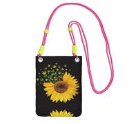 KSANNNS Weed With Sunflower Compact And Lightweight Printed Messenger Bag Is Suitable For Daily Travel, Commuting And Shopping