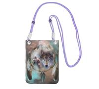 KSANNNS Wolf Dream Catcher Compact And Lightweight Printed Messenger Bag Is Suitable For Daily Travel, Commuting And Shopping