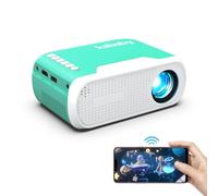 ksbaby Mini Projector WiFi Home Theater Portable Projector, Phones Can Be Connected to The Movie Projector Via WiFi or Via Data Cable, Compatible With Smartphone/Tablet/Laptop/TV Stick/USB Drive