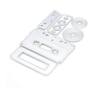 KSCRAFT Cute Cassette Tape Metal Cutting Dies Stencils for DIY Scrapbooking/Photo Album Decorative Embossing DIY Paper Cards (Small Size)