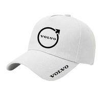 KSCZCB Car Baseball Cap for Volvo V40, Baseball Cap for Men Women Sun Visor Hat Adjustable Breathable Cotton Unisex for All Weather Outdoor Sport Hat Accessories,White-Aadult Version(56cm-60cm)