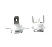 KSD302 Manual Reset Temperature Switch Thermostat - 16A 250V, 45-300°C, Ceramic, Normally Closed for HVAC and Appliance Applications(PHT,130C)