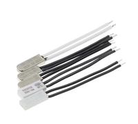 KSD9700 250V 5A 10A 16A 100C 105C Temperature Switch Normal Close Closed Thermostat Thermal Protector Fuses 1Pcs(Metal 10A,Normally open,100C)