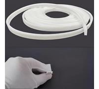 KSDLMPA 16.4Ft/5M Silicone LED Cover, Alumium Profile Silicone Channel Diffuser Flexible PC Lampshade Line for Strip Lights, Ceiling Lamp, Under Cabinet Cover Replaceable Installation (12mm)