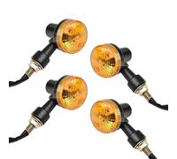 KSDRFT Motorbike Turn Signals 4pcs LED Motorcycle Turn Signal Light Indicator Lamp 12V Turn Indicator Light Blinker Signer Motorcycle Accessories