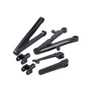 KSDRFT Motorcycle Pedals Motorcycle Front Foot Pegs Footrest Brackets Footrests Pegs Floorboards For YZF R1 YZFR1 2002-2003 02 03