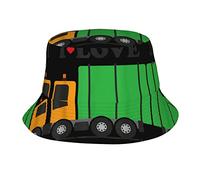 KSEFXXPKA I Love Garbage Trucks Print Bucket Hat Uv Protection,Ideal for Outdoor Activities and Any Season