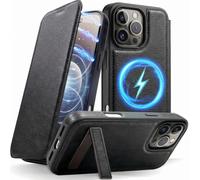 Kself Magnetic Leather Wallet Phone Case for iPhone 16 Pro Max with Stand