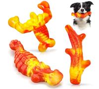 KSEROO X 3-Pack Tough Dog Chew Toys for Aggressive Chewers, Bacon-Flavored Durable Nylon Toys for Large Medium Small Breeds 15-75lb, Birthday Gifts for Dogs