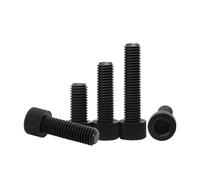 KSeSii 10~50pcs M3 M4 M5 M6 M8 Black/White Nylon Hexagon Hex Socket Head Screw Cup Head Knurled Plastic Bolt(Black,X30MM_M5 (20PCS))