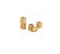KSeSii 100PCS Heat Set Insert Nut Female Thread Brass Knurled Inserts Nuts Embed Parts Pressed Fit into Holes for 3D Printing M3(M3 x D5.0 x L4.0)