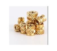KSeSii 100Pcs Heat Set Insert Nuts Female Thread Brass Knurled Inserts Nut Embed Parts Pressed Fit into Holes for 3D Printing M3(M3x4.6x4.0)