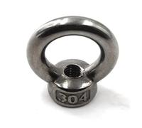 KSeSii 1pcs 304 Stainless Steel Lifting Eye Nuts Screw Ring Eyebolt Ring Hooking Nut Screws M3 M4 M5 M6 M8 M10 M12(Eye Nut,M5 x2pcs)