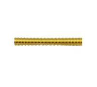 KSeSii 1pcs M2 M2.5 M3 M4 M5 M6 M8 M10 M12 M14 Length 30~70mm Copper Full Thread Bar Screw Brass Threaded Tooth Strip,Threaded Rod(70mm,M6 (1Pcs))