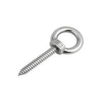 KSeSii 1pcs M4 M5 M6 M8 M10 M12 304 A2 Stainless Steel Self Tapping Eye Ring Nut Bolt Eye Lifting Hooks Sound Speaker Screws Self Tapping(M12x60mm)