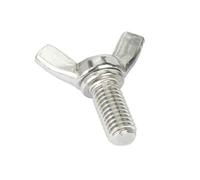 KSeSii 1sts M4 M5 M6 M8 316 Stainless Steel Hand Tighten Screws Butterfly Bolt Wing Nut Sets Thumb Screw(M5x16mm-1 Sets)