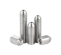 KSeSii 2-10pcs M3 M4 M5 M6 M8 M10 M12 304 Stainless Steel Grade 12.9 Black Hex Socket Spring Ball Plunger Point Set Screw Bolt(304 stainless steel,8MM_M3(10PCS))