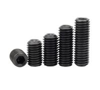 KSeSii 20/10/5pcs M1.6 M2.5 M3 M4 M5 M6 M8 Grade 12.9 Carbon Steel Alloy Steel Headless Hexagon Hollow Screw Din916(3mm,M5(10pcs))