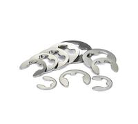 KSeSii 2mm 2.5mm 3mm 3.5mm 4mm 5mm 6mm 7mm 8mm 10mm DIN6799 A4 316 Stainless Steel External E-Clips Retaining Washers C-Clip(M6 (10PCS))