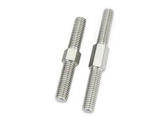 KSeSii 2Pcs Left and Right Thread Double End Thread Rod M6 M8 Positive and Negative Thread Bar Stud Bolts Screw 304 Stainless Steel(M8x50mm-2pcs)