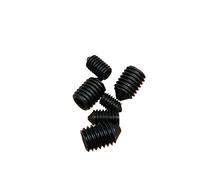 KSeSii 300pcs Mix M3 M4 M5 M6 M8 Kit Hex Hexagon Socket Tapered End Bolt Cone Point Set Screw 304 Stainless Black Grade 12.9 Steel(Black steel 300pcs)