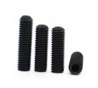 KSeSii 5-50pcs M1.6 M2 M2.5 M3 M3.5 M4 M5 M6 M8 M10 M12 DIN916 Black 12.9 Steel Hex Hexagon Socket Cup Point Grub Bolt Set Screw(3mm,M2.5 10pcs)