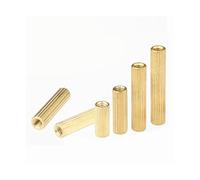 KSeSii 50pcs Threaded 2mm M2*L Knurled Round Brass Standoffs Male or Female M2 Brass Standoff Spacer Stud Pillars L=3mm to 40mm(Female-Female,M2x4)