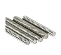 KSeSii 5pcs M3 M4 M5 M6 M8 Stainless Steel Full Thread Rod Threaded Bar Rod Stud Length 40mm To 250mm(75MM 5PCS_M8)