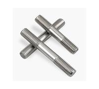 KSeSii M3 M4 M5 M6 M8 M10 304 Stainless Steel Double-ended Threaded Rod Stud Bolt Rod Tooth Rod Stud Bolt Screw Llength 20~200mm(M5 (2pcs),50mm)