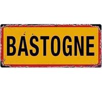 KSFEITING Great Vintage Metal Tin Sign Bastogne Ww2 Signs Exterior Home Cave Garage bar Country Poster Club Wall Plaque Decoration Retro Aluminum Sign 8x12 Inch