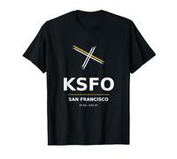KSFO San Francisco Airport Runway Diagram Pilot Avgeek T-Shirt