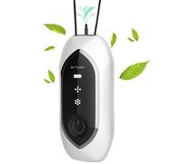 KSGSFSA Portable Hanging Negative Ion Air Purifier, Personal Wearable Mini Air Purifier, Available for Both Men and Women(White)