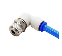 KSH KSL RC RL Right-Angle Elbow Pneumatic High-Speed Rotary Air Pneumatic Fitting Straight Through Universal 360° Trachea Size(06-M6,KSL)