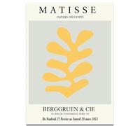 KSHAO ATHQW Famous Henri Matisse Posters Yellow Coral Wall Art Bohemian Style Canvas Painting Henri Matisse Prints Living Room Decor Picture 40x60cm NO Frame