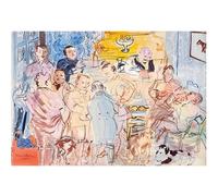 KSHAO ATHQW Famous Raoul Dufy Poster The Hunter's Wall Art Raoul Dufy Prints Abstract Canvas Painting Nordic Picture For Living Room Decor 60x40cmx1 No Frame