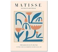 KSHAO ATHQW Henri Matisse Posters Beige Coral Leaves Wall Art Bohemian Style Canvas Painting Henri Matisse Prints Living Room Decor Picture 50x70cm NO Frame