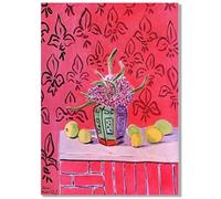 KSHAO ATHQW Henri Matisse Posters《Pink Still Life》Wall Art Surrealism Print Matisse Canvas Painting Retro Picture For Living Room Decor 50x70cm NO Frame