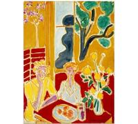 KSHAO ATHQW Henri Matisse Posters Two Girls In Yellow Wall Art Bohemian Style Canvas Painting Henri Matisse Prints Living Room Decor Picture 15x20cm NO Frame