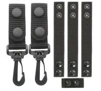 Ksheria 5 Pcs Belt Keepers for Duty Belt, Nylon Tactical Accessories for 2" and 2¼" Wide Police, Law Enforcement, Correctional Officer, Molle Battle and Tactical with Strong Metal Key Clip