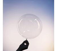 KSHGTB 5PCS 30 Inch Bobo Balloons - Clear Transparent Fillable Large Balloons, Pre-Stretched Extra Wide Mouth, Refillable for Birthday Wedding Show Engagement Decorations