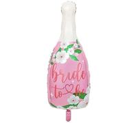 KSHGTB Floral Bride to Be Champagne Bottle Balloon, Engagement Party Decorations, Pink hen party Accessories, Hen Night Balloon, Bachelorette Party