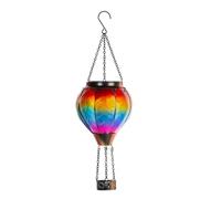 KSHSAA Hanging Hot Air Balloon Solar Garden Light,Flaming Effect Solar Lanterns for Garden,Garden Decorative Waterproof Solar Lights LED Flickering Lights Yard Patio Farmhouse Decor, LJ1B56WT2FMPCJTG