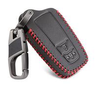 KSHSAA Leather Car Key Cases Cover Fob Fit For Toyota Camry 2017 2018 CHR CH-R Prius Corolla RAV4 2 Buttons Remote Control Fob Shell Keychain