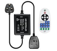 KSIBNW 220V Dimmable Controller for 220V LED Strip Light, Neon Rope Strip, String, Fairy Light, Universal Dimmer with Remote Control and UK Plug, LED Dimmer Switch for DIY Home Decoration