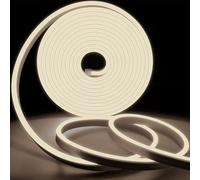 KSIBNW Neon LED Strip Lights, Waterproof IP65, 100 ft/30m 220V, Cuttable Rope Light for Kitchen, Bedroom, Garden, Indoor/Outdoor Decor, Natural White 4000K