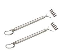 KSIEE Back Scratchers, 2pcs Extendable Back Scratching Tool, Telescopic Back Scratcher Massager for Elderly People, Children, Men, Women, Disabled